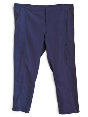 Kirkland Signature Women's Tech Crop Pants Size 14 Navy Blue EUC Left Pocket